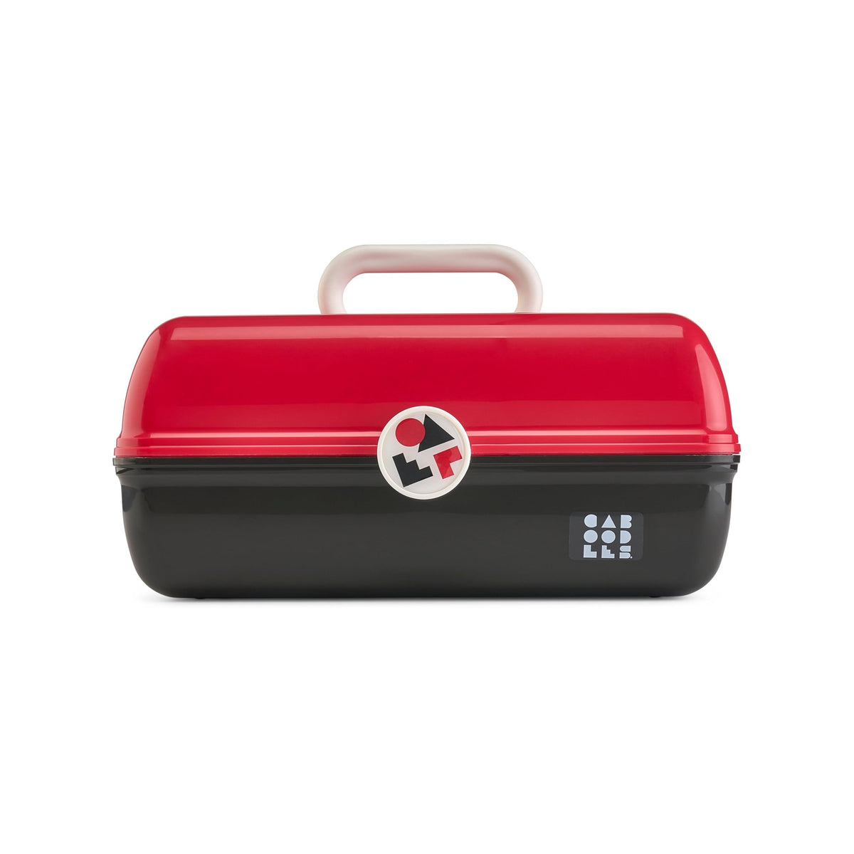 Trousse de maquillage Caboodles On-The-Go Girl rouge et noir vue de face