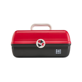 Trousse de maquillage Caboodles On-The-Go Girl rouge et noir vue de face