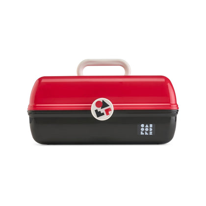 Trousse de maquillage Caboodles On-The-Go Girl rouge et noir vue de face