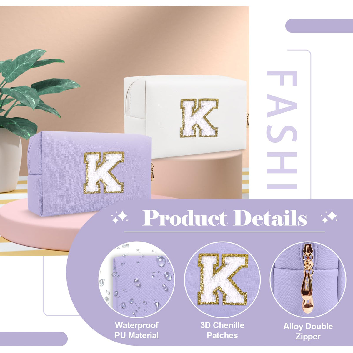 Trousse de maquillage ChaoGreat ouverte avec cosmétiques à l'intérieur
