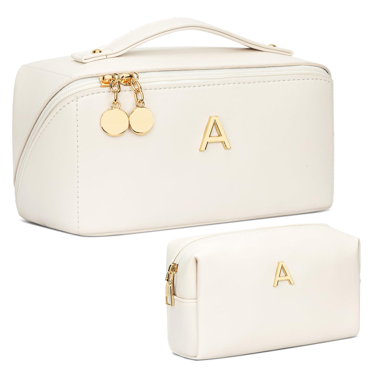 Trousse de maquillage CLOUDWINGS personnalisée avec initiales, vue de face