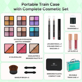 Trousse de maquillage Color Nymph ouverte avec tous les produits visibles