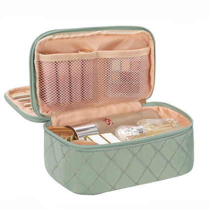 Trousse de maquillage compacte Relavel verte vue de face