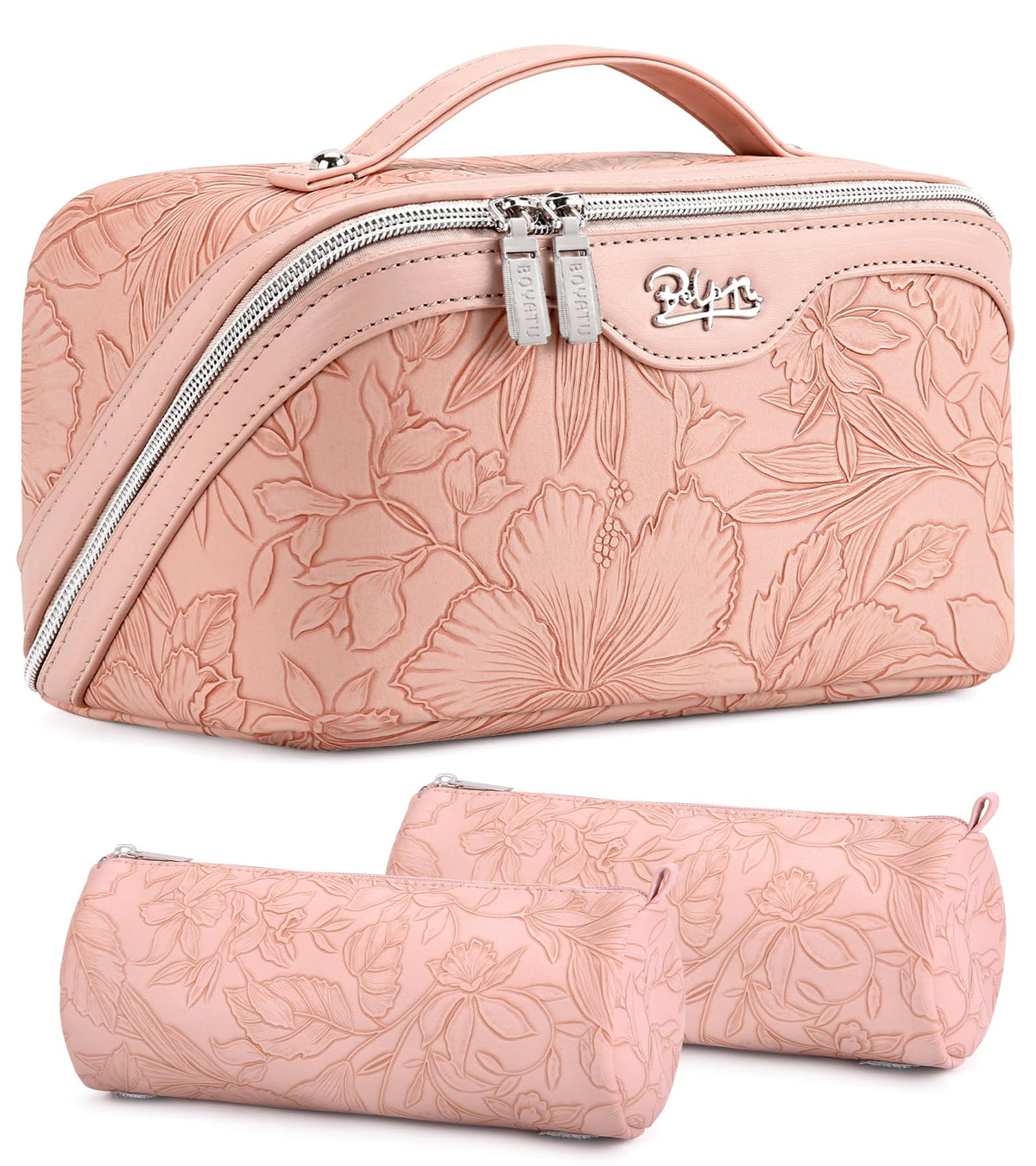 Trousse de maquillage de voyage BOYATU set de 3 vue avant