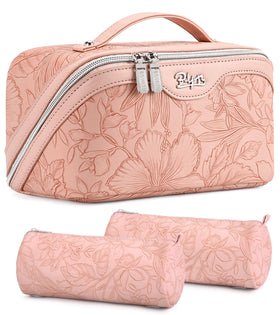 Trousse de maquillage de voyage BOYATU set de 3 vue avant