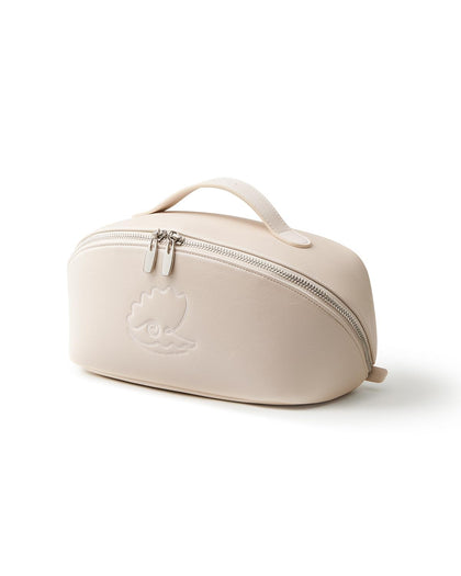 Trousse de maquillage de voyage EACHY beige vue de face