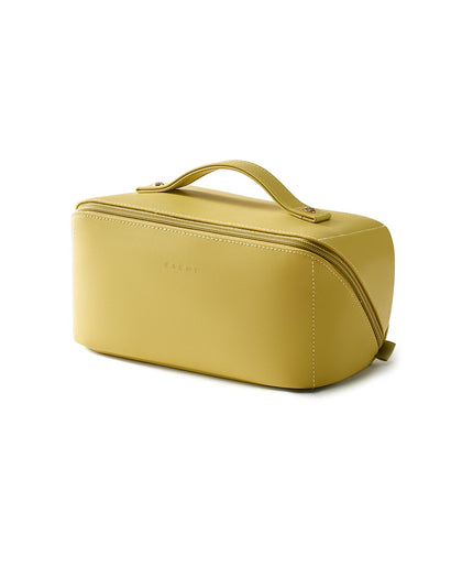 Trousse de maquillage de voyage EACHY verte vue de face