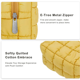 Trousse de maquillage E-Tree jaune avec échantillons de maquillage