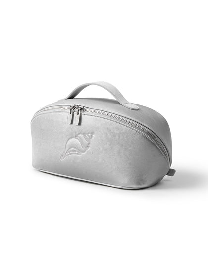 Trousse de maquillage EACHY argentée vue de face