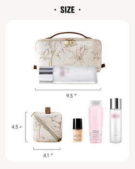 Trousse de maquillage EACHY avec accessoires de beauté à l'intérieur