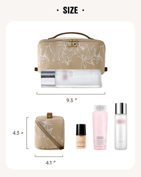 Trousse de maquillage EACHY avec accessoires de beauté à l'intérieur