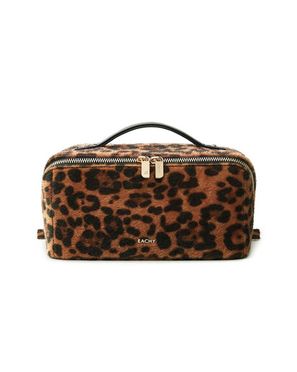Trousse de maquillage EACHY imprimé léopard vue avant