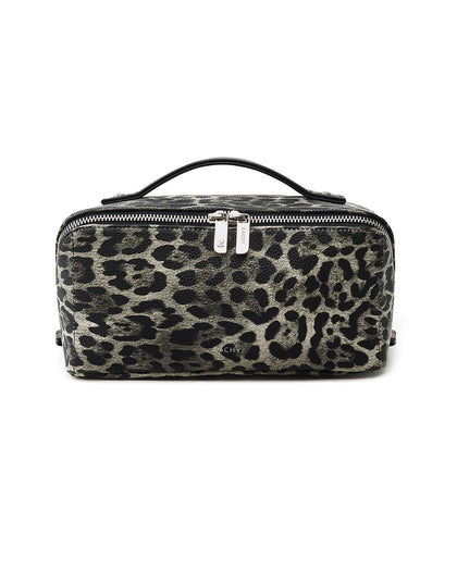 Trousse de maquillage EACHY imprimé léopard vue de face