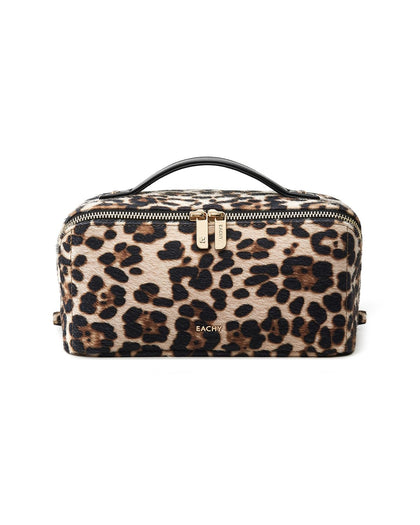 Trousse de maquillage EACHY imprimé léopard vue de face