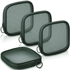 Trousse de maquillage en maille Weewooday olive vue de face