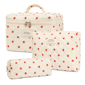 Trousse de maquillage fleurie honitty vue de face