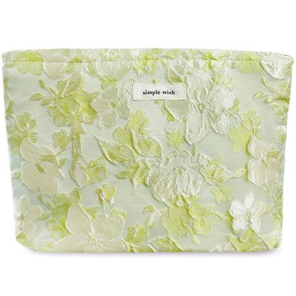 Trousse de maquillage florale STARDW vue avant avec motifs colorés