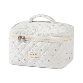 Trousse de maquillage florale uekeboag vue de face