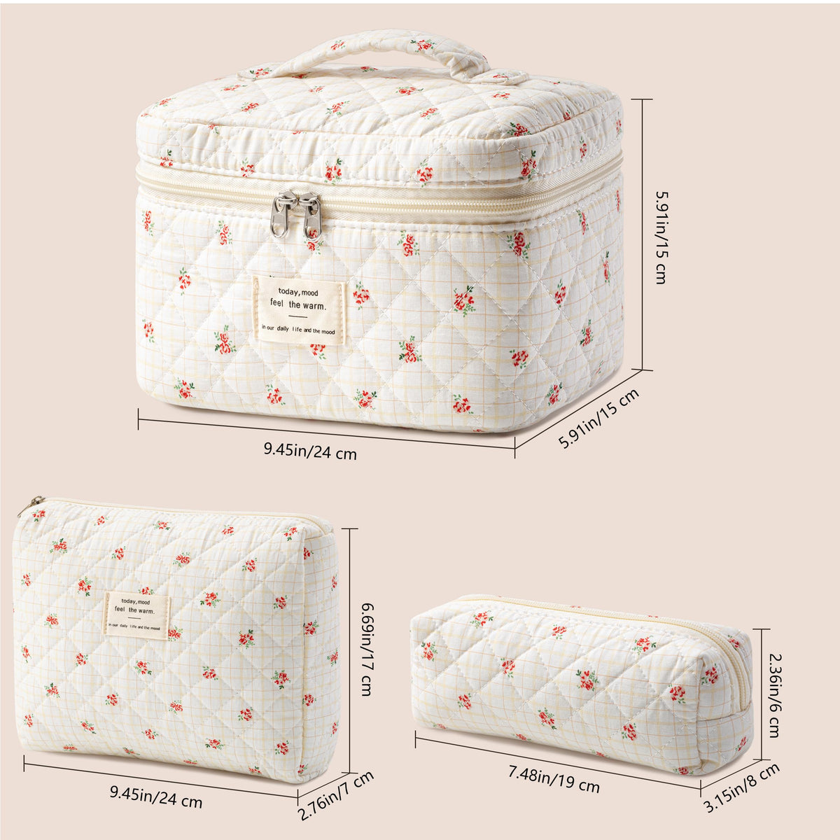 Trousse de maquillage HBselect avec accessoires de maquillage à l'intérieur
