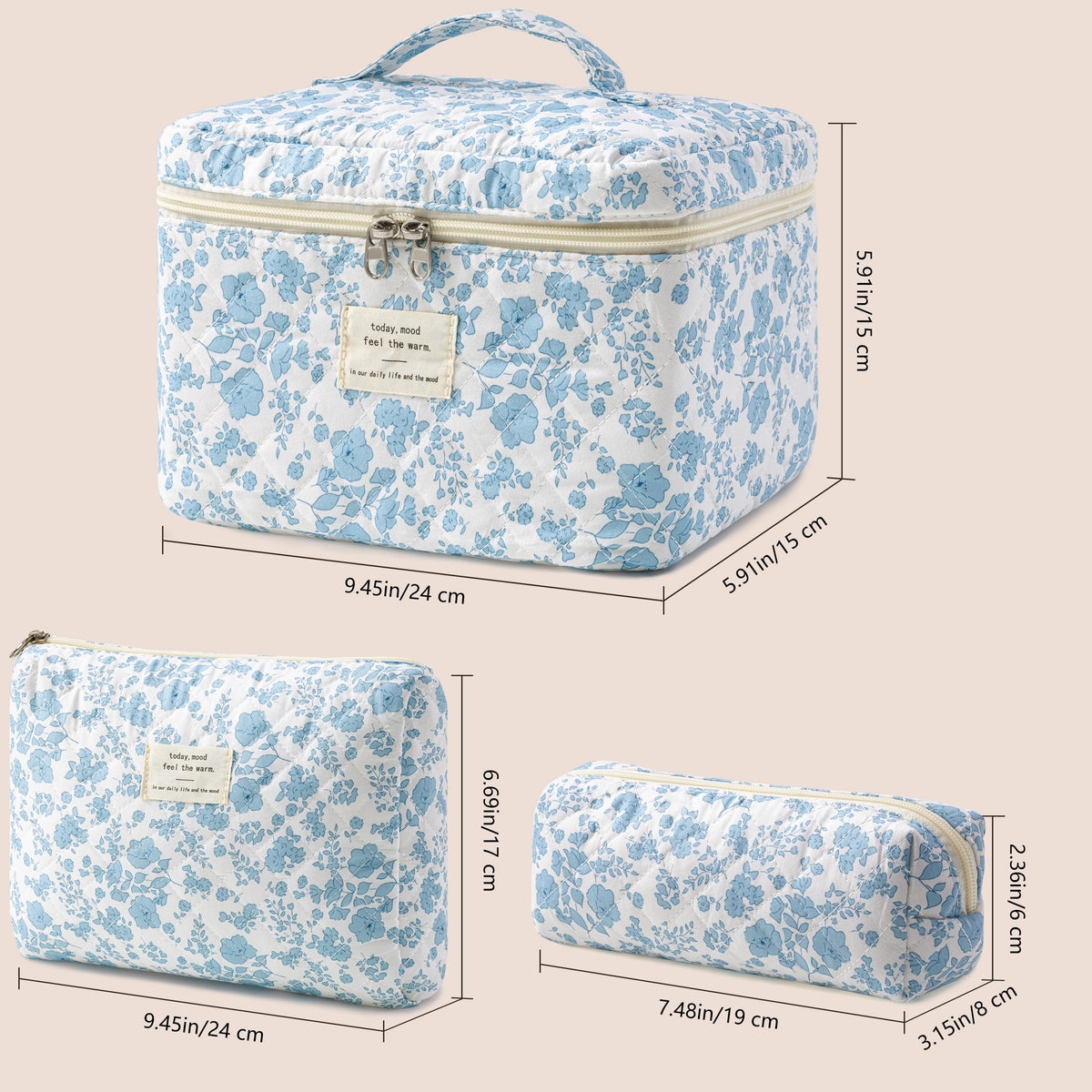 Trousse de maquillage HBselect avec accessoires de maquillage à l'intérieur