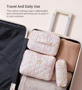 Trousse de maquillage HBselect en position verticale avec différentes tailles