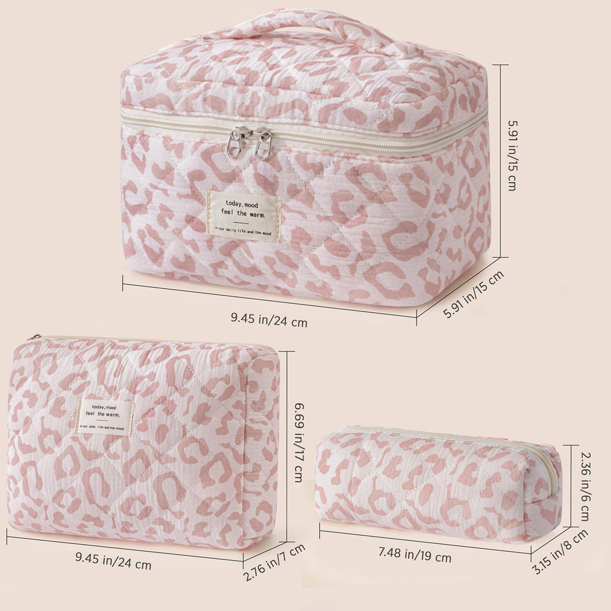Trousse de maquillage HBselect en taille petite avec accessoires de beauté