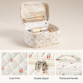 Trousse de maquillage HBselect ouverte montrant l'espace de rangement