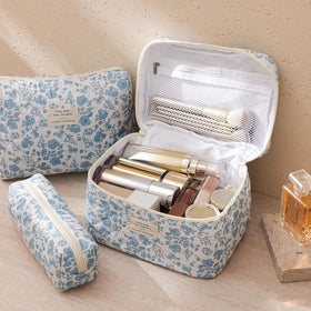 Trousse de maquillage HBselect vue de dos avec fermeture éclair