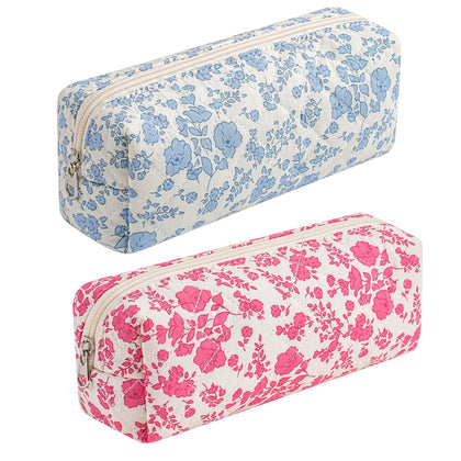 Trousse de maquillage HHQQWZ en coton floral vue avant