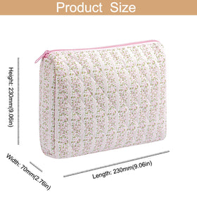 Trousse de maquillage HHQQWZ en rose floral sur une table