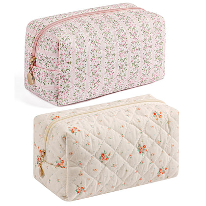 Trousse de maquillage HHQQWZ modèle floral vue de face