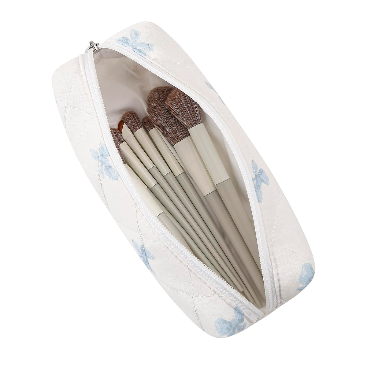 Trousse de maquillage HHQQWZ ouverte avec des brosses et cosmétiques