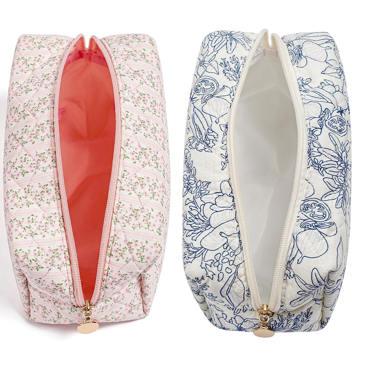 Trousse de maquillage HHQQWZ ouverte montrant l'intérieur spacieux
