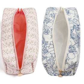 Trousse de maquillage HHQQWZ ouverte montrant l'intérieur spacieux