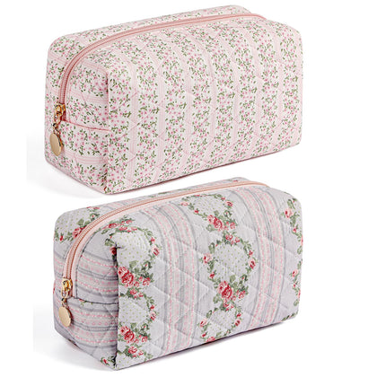 Trousse de maquillage HHQQWZ vue avant avec design floral