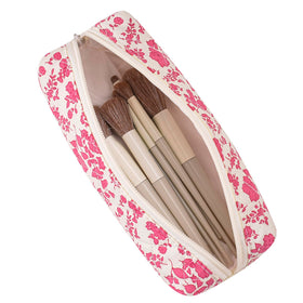 Trousse de maquillage HHQQWZ vue de côté avec design floral
