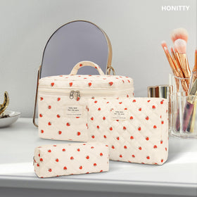Trousse de maquillage honitty dans une valise
