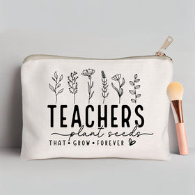 Trousse de maquillage HubbgDesign vue de côté avec fermeture éclair