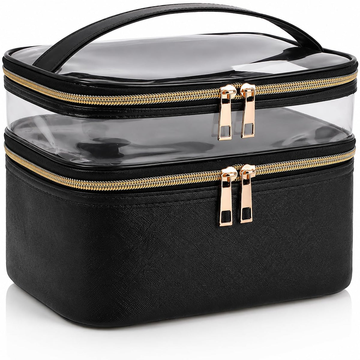 Trousse de maquillage imerelez vue de face avec design transparent