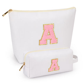 Trousse de maquillage initiale mibsies blanche vue avant