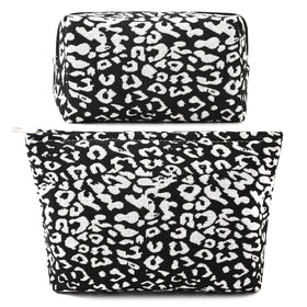 Trousse de maquillage léopard SOIDRAM vue avant avec motifs distinctifs