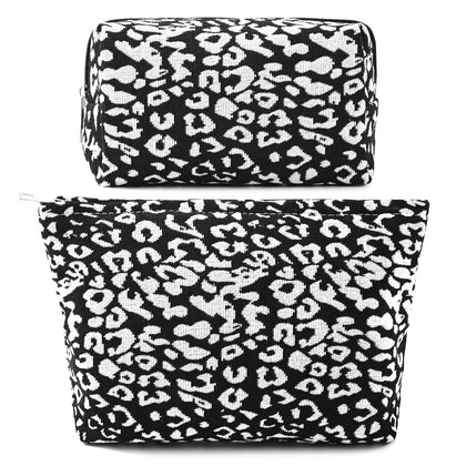 Trousse de maquillage léopard SOIDRAM vue avant avec motifs distinctifs