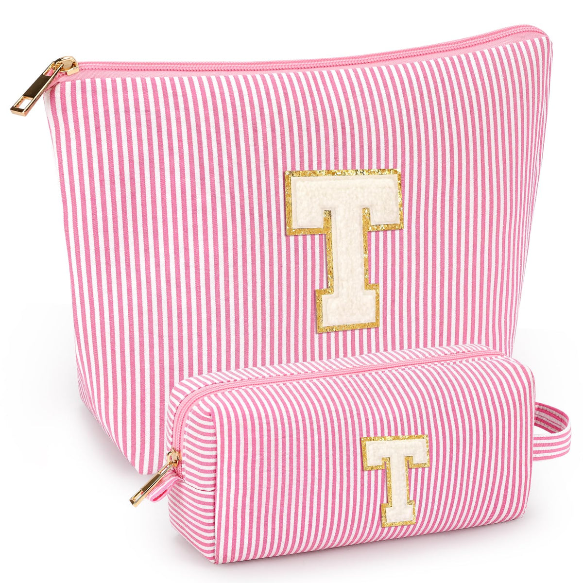 Trousse de maquillage mibsies rose avec initiales