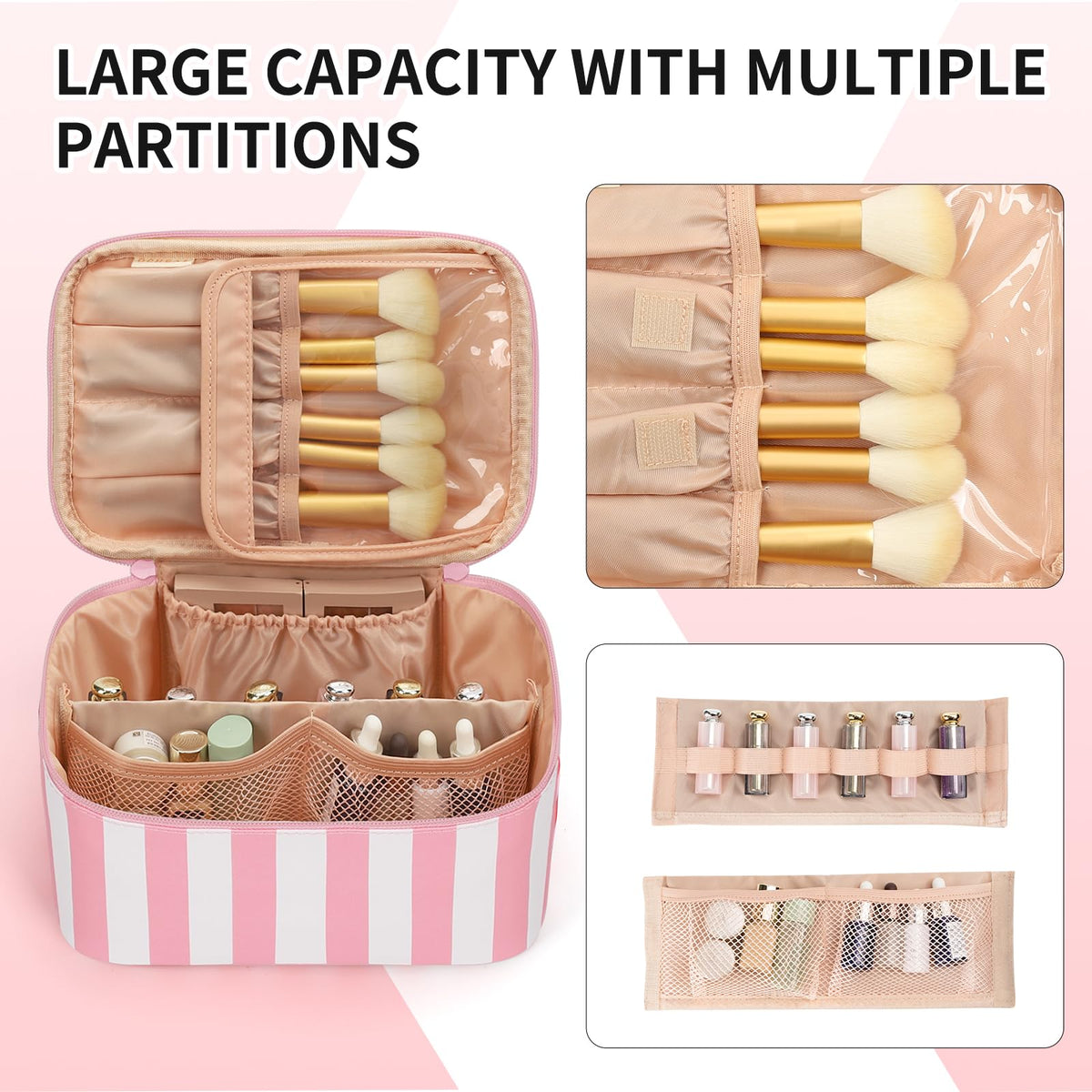 Trousse de maquillage OCHEAL à côté d'autres accessoires de beauté