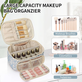 Trousse de maquillage OCHEAL contenant des cosmétiques et outils de maquillage