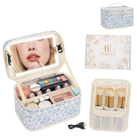 Trousse de maquillage OCHEAL montrant sa légèreté et sa portabilité