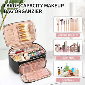 Trousse de maquillage OCHEAL ouverte montrant le rangement