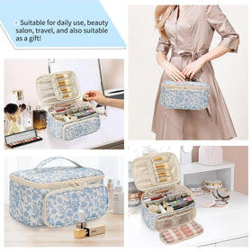 Trousse de maquillage OCHEAL sur une table avec des produits de beauté