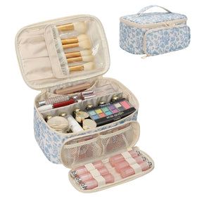 Trousse de maquillage OCHEAL vue avant avec poches organisatrices
