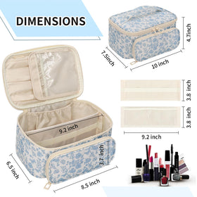 Trousse de maquillage OCHEAL vue de côté montrant sa compacité